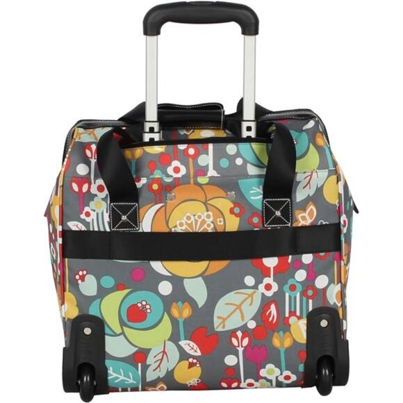 Lily Bloom Design Pattern Carry on Bag Wheeled Cabin Tote (Bliss) - Picture 4 of 6